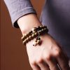 Pulseira Terapêutica de Sândalo Verde e Sementes de Bodhi Sandalwood Bodhi Seed Soothing Meditation Bracelet
