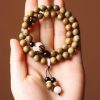 Pulseira Terapêutica de Sândalo Verde e Sementes de Bodhi Sandalwood Bodhi Seed Soothing Meditation Bracelet