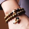Pulseira Terapêutica de Sândalo Verde e Sementes de Bodhi Sandalwood Bodhi Seed Soothing Meditation Bracelet
