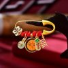 Broche de Jade y Cobre Tibetano para la Paz Tibetan Copper Jade Peace Brooch