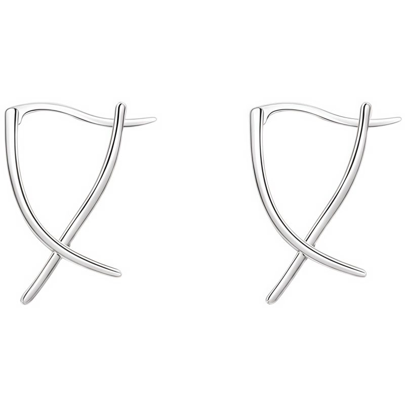 Anting Anting Lingkaran Keberuntungan Geometris Tibet Tibetan Geometric Cross Luck Hoop Earrings
