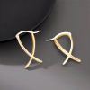 Anting Anting Lingkaran Keberuntungan Geometris Tibet Tibetan Geometric Cross Luck Hoop Earrings