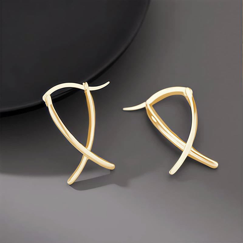 Anting Anting Lingkaran Keberuntungan Geometris Tibet Tibetan Geometric Cross Luck Hoop Earrings