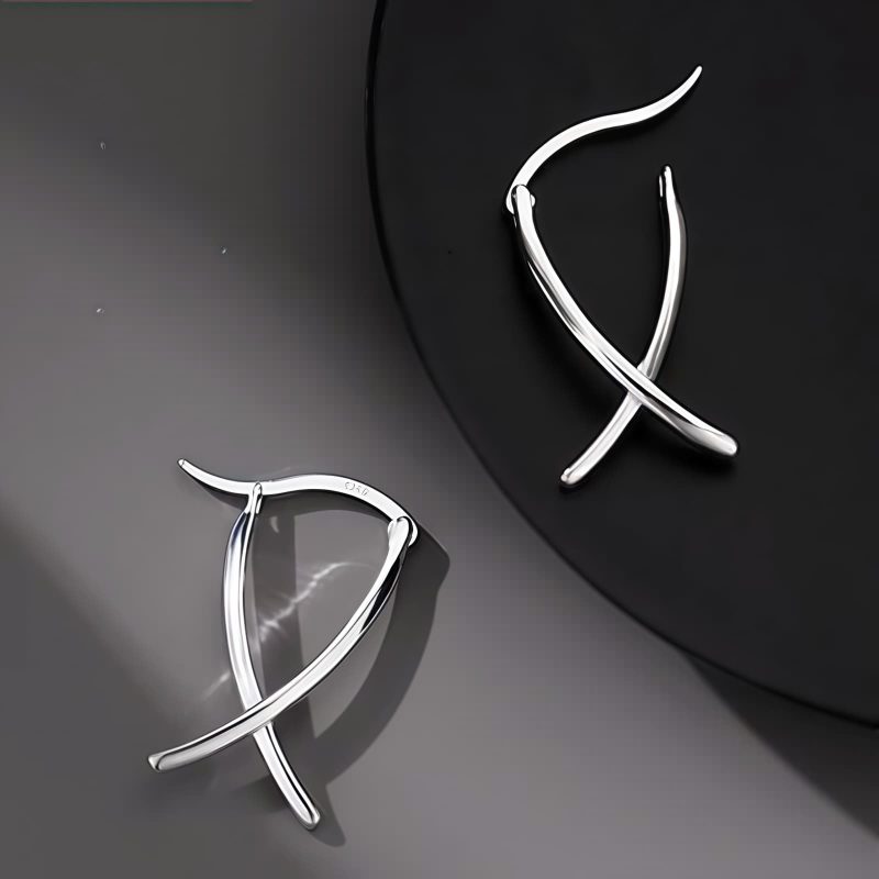 Anting Anting Lingkaran Keberuntungan Geometris Tibet Tibetan Geometric Cross Luck Hoop Earrings
