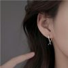 Anting Anting Lingkaran Keberuntungan Geometris Tibet Tibetan Geometric Cross Luck Hoop Earrings