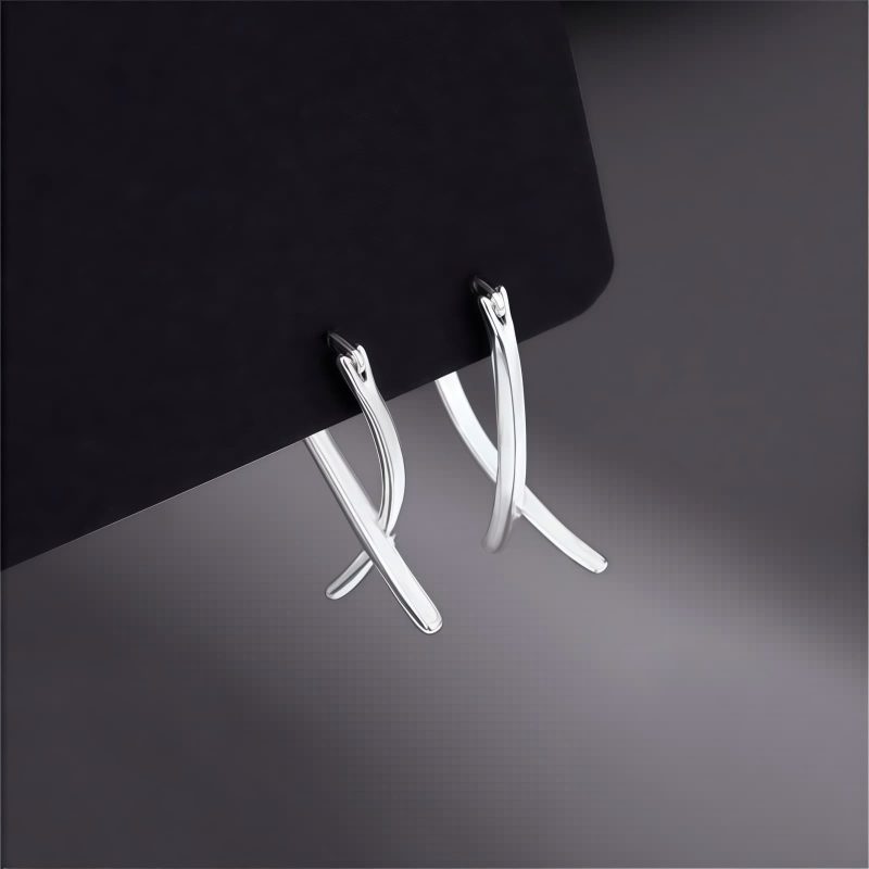 Anting Anting Lingkaran Keberuntungan Geometris Tibet Tibetan Geometric Cross Luck Hoop Earrings