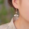 أقراط من اليشم والخيزران مطلية بالذهب عيار 14 قيراط 14K Gold Filled Bamboo Jade Earrings