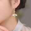 أقراط من اليشم والخيزران مطلية بالذهب عيار 14 قيراط 14K Gold Filled Bamboo Jade Earrings