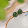 Aretes de Jade Cian Redondo en Plata 925 925 Silver Round Cyan Jade Calm Stud Earrings