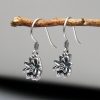 Aretes de Flor de Loto en Plata 925 925 Silver Lotus Flower Earrings