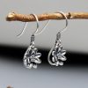 Aretes de Flor de Loto en Plata 925 925 Silver Lotus Flower Earrings