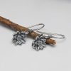 Aretes de Flor de Loto en Plata 925 925 Silver Lotus Flower Earrings