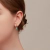 Aretes Redondos de Malaquita y Plata 925 para la Ansiedad 925 Silver Round Malachite Anti-Anxiety Earrings