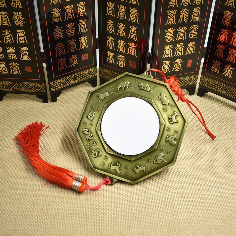 Mapa Bagua de Aleación con Monedas de los Cinco Emperadores Alloy Bagua Map with Five-Emperor Coins