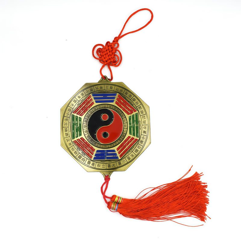 Mapa Bagua de Aleación con Monedas de los Cinco Emperadores Alloy Bagua Map with Five-Emperor Coins