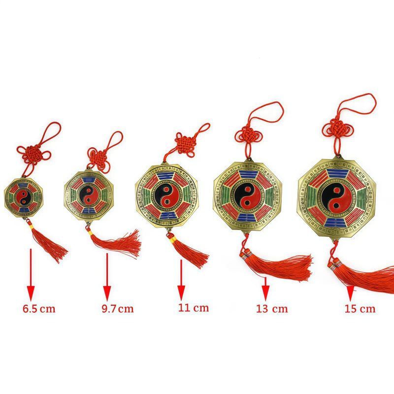 Mapa Bagua de Aleación con Monedas de los Cinco Emperadores Alloy Bagua Map with Five-Emperor Coins