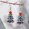 اقراط حجر العقيق الأرجواني العلاجية المتدلية Amethyst Healing Drop Earrings