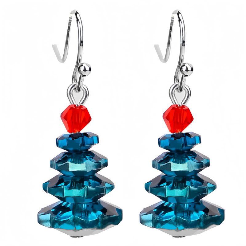 اقراط حجر العقيق الأرجواني العلاجية المتدلية Amethyst Healing Drop Earrings