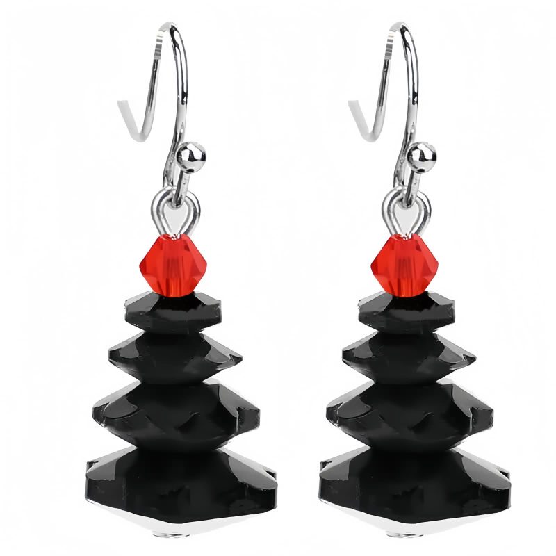 اقراط حجر العقيق الأرجواني العلاجية المتدلية Amethyst Healing Drop Earrings