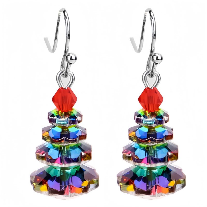 اقراط حجر العقيق الأرجواني العلاجية المتدلية Amethyst Healing Drop Earrings