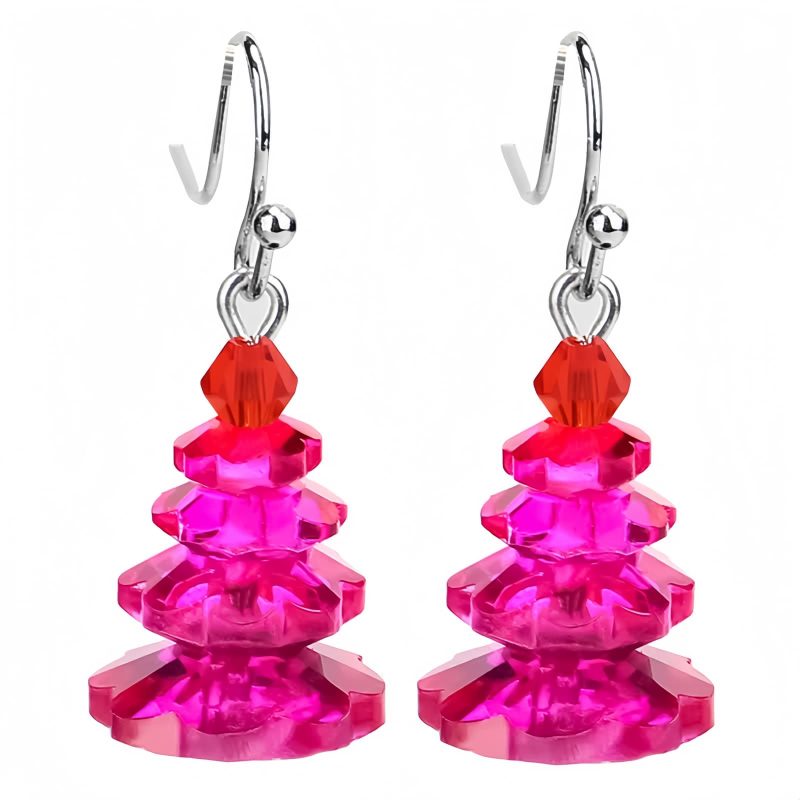 اقراط حجر العقيق الأرجواني العلاجية المتدلية Amethyst Healing Drop Earrings