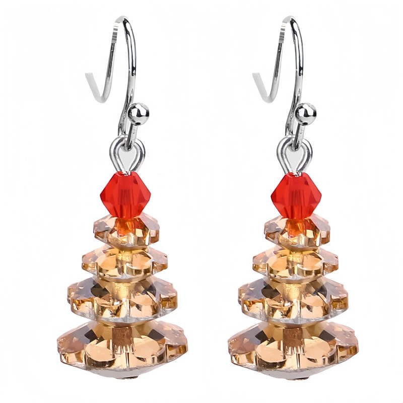 اقراط حجر العقيق الأرجواني العلاجية المتدلية Amethyst Healing Drop Earrings
