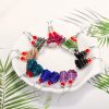 اقراط حجر العقيق الأرجواني العلاجية المتدلية Amethyst Healing Drop Earrings
