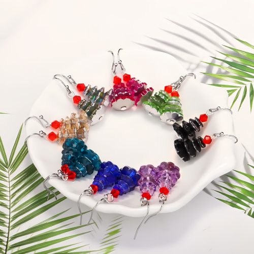 Aretes colgantes de amatista para sanación Aretes colgantes de amatista para sanación