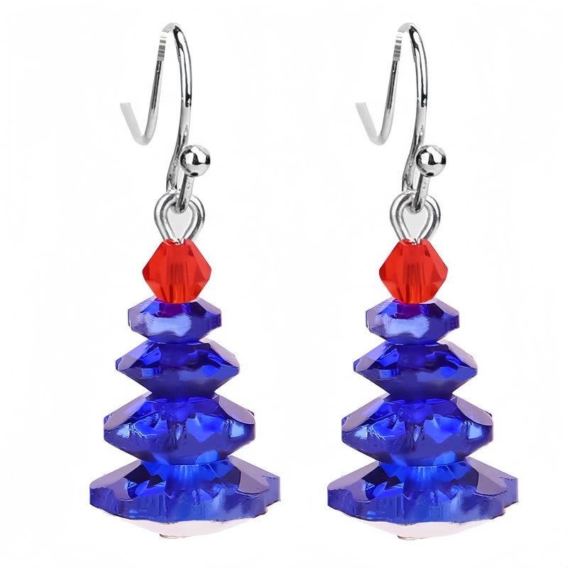 اقراط حجر العقيق الأرجواني العلاجية المتدلية Amethyst Healing Drop Earrings