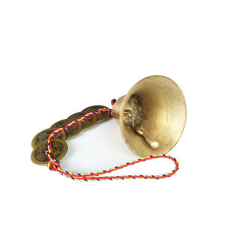Campana de Bronce Feng Shui para la Riqueza y la Suerte Brass Feng Shui Bell for Wealth and Luck