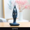 Figurilla Cerámica Abstracta de Meditación Yoga Ceramic Abstract Yoga Meditation Figurine