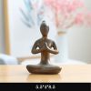 Figurilla Cerámica Abstracta de Meditación Yoga Ceramic Abstract Yoga Meditation Figurine