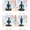 Figurilla Cerámica Abstracta de Meditación Yoga Ceramic Abstract Yoga Meditation Figurine