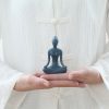 Figurilla Cerámica Abstracta de Meditación Yoga Ceramic Abstract Yoga Meditation Figurine