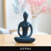 Figurilla Cerámica Abstracta de Meditación Yoga Ceramic Abstract Yoga Meditation Figurine