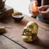 Quemador de Incienso de Buda Ríe de Arcilla Tibetano Clay Tibetan Laughing Buddha Incense Burner