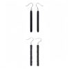 Aretes de Equilibrio y Paz, Ébano y Plata Ebony & Silver Balance Peace Earrings