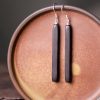 Aretes de Equilibrio y Paz, Ébano y Plata Ebony & Silver Balance Peace Earrings