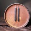 Aretes de Equilibrio y Paz, Ébano y Plata Ebony & Silver Balance Peace Earrings