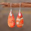 أقراط الشفاء بحجر الإمبراطور Emperor Stone Healing Earrings