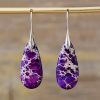 أقراط الشفاء بحجر الإمبراطور Emperor Stone Healing Earrings