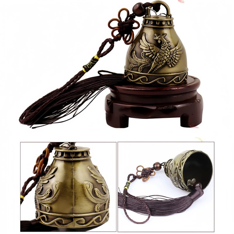 Campana de Viento Feng Shui Buda Koi Fish Feng Shui Buddha Koi Fish Wind Chime Bell
