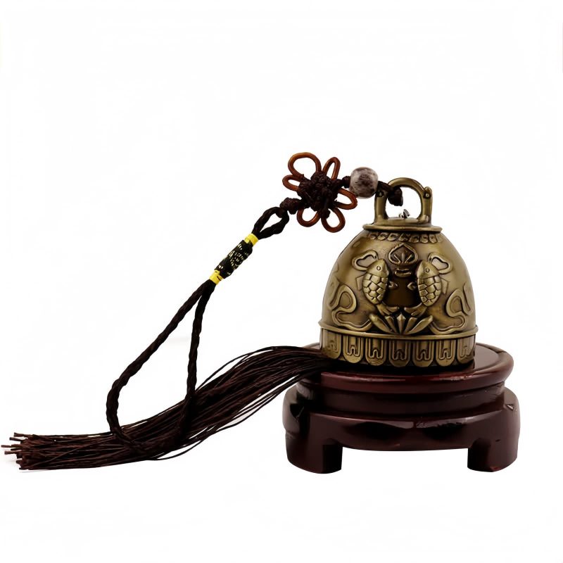 Campana de Viento Feng Shui Buda Koi Fish Feng Shui Buddha Koi Fish Wind Chime Bell