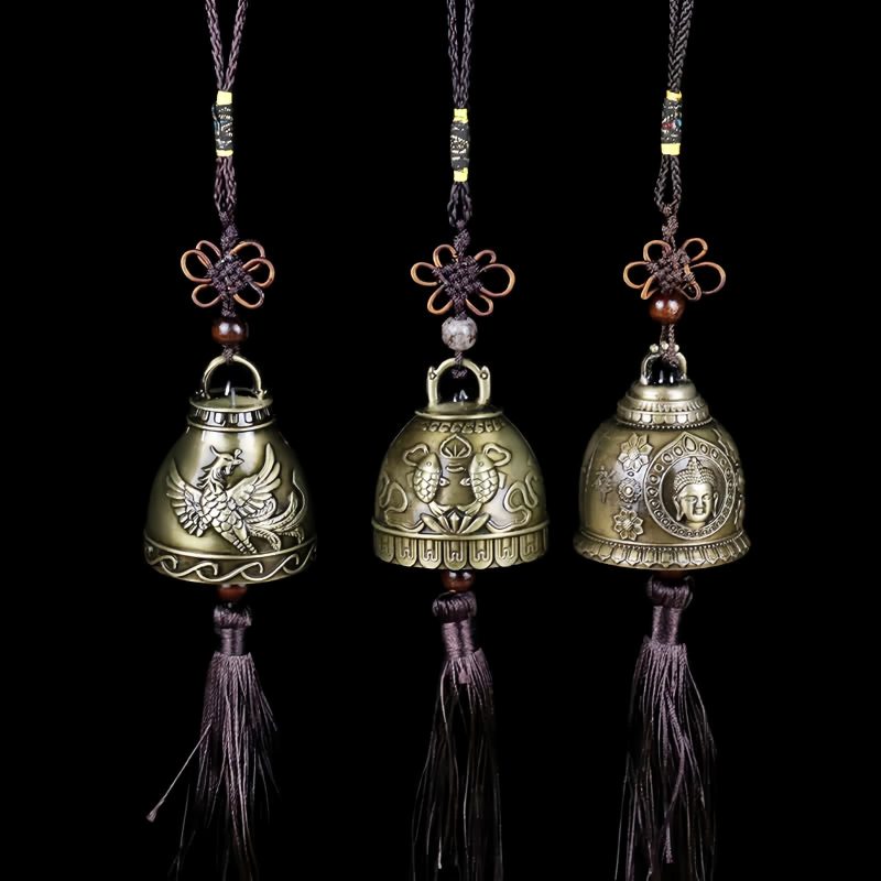 Campana de Viento Feng Shui Buda Koi Fish Feng Shui Buddha Koi Fish Wind Chime Bell