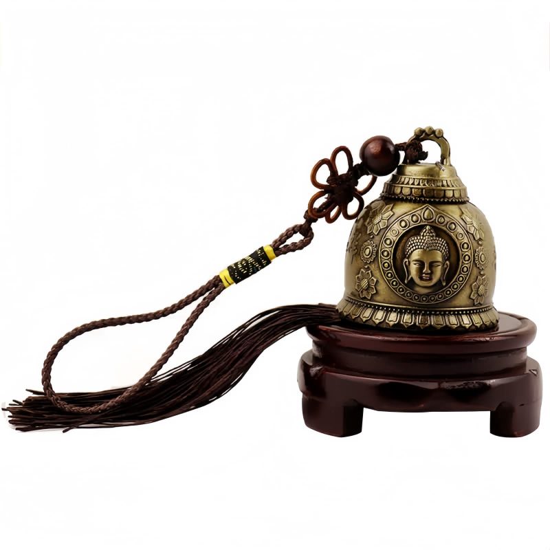 Campana de Viento Feng Shui Buda Koi Fish Feng Shui Buddha Koi Fish Wind Chime Bell