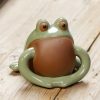Ranas de la Fortuna Feng Shui de Cerámica Feng Shui Wealth Frog Ceramic Decoration