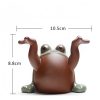 Ranas de la Fortuna Feng Shui de Cerámica Feng Shui Wealth Frog Ceramic Decoration