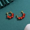 Aretes de Jade de Hetian y Abundancia en Plata 925 Hetian Jade Abundance Earrings in 925 Silver