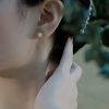 Aretes de Jade con Cuentas de la Suerte Jade Beaded Luck Stud Earrings