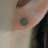 Aretes de Jade con Cuentas de la Suerte Jade Beaded Luck Stud Earrings